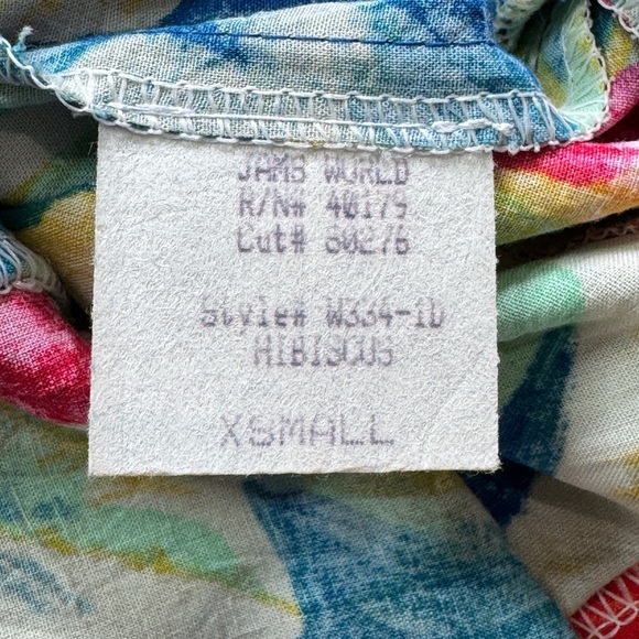 JAMS World Vintage Hibiscus Print Midi Dress size XS - Picture 6 of 10